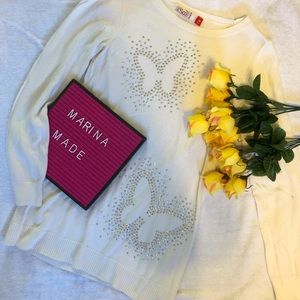 Embellished Butterfly Sweater 🦋